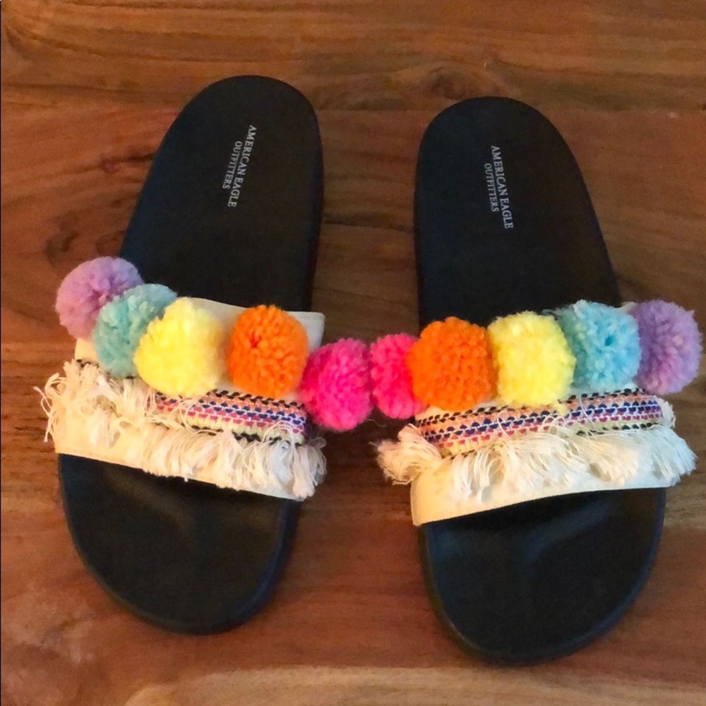 Pom Pom American Eagle Slides